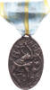 MÜNCHEN Tragbare ovale versilberte Bronze-Gussmedaille -