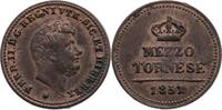 ITALIEN 1/2 Tornese Ferdinando II. 1830-1859 1851 -