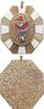 SCHWEIZ  Tragbare achteckige einseit. vergold. und farbig emaillierte Br... 292.85 元 含税 ＋  409.99 元 运费