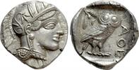 Griechen Tetradrachme ATTICA. Athens (Circa 454-404 BC). -