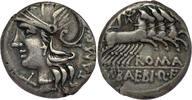 ROMAN REPUBLIC AR Denarius Baebia - M. Baebius Q. f. Tampilus - Rome Mint -