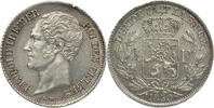 BELGIUM 1/4 Franc 1850 Leopold I vz+ 12,561.92 元 含税免费寄运