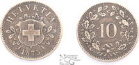 Suisse 10 Cents 1873 B 10 Cents 1873 B -