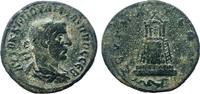 Roman Empire, Philip II Æ30 of Commagene, Zeugma. / Tetrastyle temple of Zeus, -