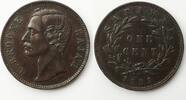 Sarawak (Malaysia) 1891H Charles C. Brooke Rajah / 1 Cent, -