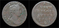 Austrian Netherlands oord Austrian Netherlands Brabant Maria-Theresia 1 oord (liard)1745 -