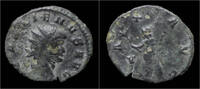 Roman antoninianus Gallienus billon antoninianus Pax standing left -
