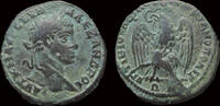 Moesia Inferior AE25 Moesia Inferior Marcianopolis Severus Alexander AE25 eagle standing facing -