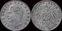 Bayern 3 mark Germany Bayern Otto 3 mark 1911D -