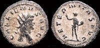 Roman antoninianus Gallienus, sole reign, AE antoninianus Sol standing left -