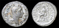 Roman denarius Severus Alexander AR denarius Fides seated left -
