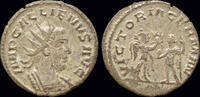 Roman antoninianus Gallienus AR antoninianus Victory facing Gallienus -