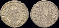 Roman antoninianus Gallienus AR antoninianus Victory facing Gallienus -
