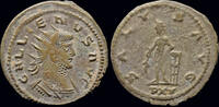 Roman antoninianus Gallienus billon antoninianus Apollo standing right -