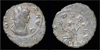 Roman antoninianus Gallienus silvered antoninianus Pax seated left -