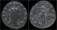 Roman antoninianus Gallienus billon antoninianus Fortuna standing left -