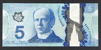 Canada Canada Polymer $5 RADAR Number (HCZ) 6353536 BC-69c Pick-106c GEM UNC -