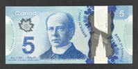 Canada Canada Polymer $5 RADAR Number (HCY) 7454547 BC-69c Pick-106c GEM UNC -