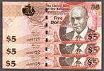 Bahamas 5 Dollars Bahamas ONE Note First Prefix LOW Serial A 000123 P-72a GEM UNC -