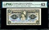  5 Pesos 1907 Paraguay  Pick-156 Choice UNC PMG 63 EPQ Paraguay  Pick-15... 713.13 元 含税 ＋  163.97 元 运费