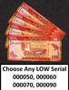 100 Rupees Sri Lanka CHOOSE ANY LOW Serial 000050 to 000090 Pick-125b UNC -