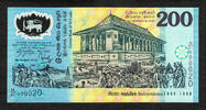 200 Rupees Sri Lanka Polymer COMMEMORATIVE LOW Serial 000020 Pick-114b UNC -