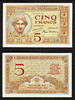 Madagascar Madagascar 5 Francs ND (1937) Goddess Juno Pick-35 Choice UNC -