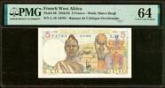 French West Africa French West Africa 5 Francs 1943 Pick-36 CH UNC PMG 64 -