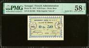 Senegal Senegal 0.50 Francs 1917 SOLID # 888 Pick-1b About UNC PMG 58 EPQ -