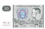 SWEDEN 10 kronor SWEDEN: 10 kronor 1971 . Pick: 52 c -