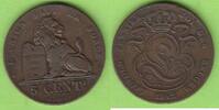 Belgien 5 Centimes Leopold I. 1830-1865 -