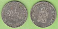 Hessen-Kassel 1 Silbergroschen Friedrich Wilhelm I. 1847-1866, toll erhalten -