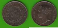 Straits Settlements 1 Cent Victoria 1837-1901, hübsch -