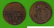 Sachsen 1 Heller Friedrich August III. 1763-1806 -