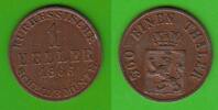 Hessen-Kassel 1 Heller Friedrich Wilhelm I. 1847-1866, hübsch -
