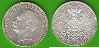 Baden 2 Mark Friedrich II. 1907-1918, hübsch, selten -