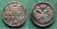 Russland Altin Peter I. der Große 1682-1725, sehr selten -