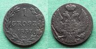 Polen unter Russland 1 Grosz Nikolaus I. 1825-1855, selten -