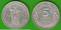 Weimarer Republik 5 Reichsmark Rheinlandfeier -
