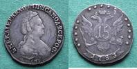 Russland 15 Kopeken Katharina II. 1762-1796, selten -