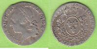 Frankreich 1/20 Ecu à la vieille tete Louis XV. 1715-1774, posthum !, selten -