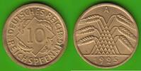 Weimarer Republik 10 Reichspfennig toll erhalten -