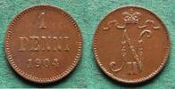 Finnland 1 Penni Nikolaus II. 1894-1917, seltener Jahrgang -