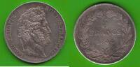Frankreich 5 Francs Louis-Philippe I. 1830-1848, toll erhalten, selten in dieser Qualität -