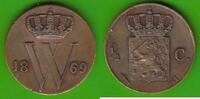 Niederlande 1/2 Cent Willem III. 1849-1890 -