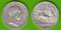 Italien 1 Lira Vittorio Emanuele III. 1900-1946, hübsch, seltener Jahrgang -