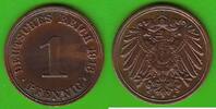 Kaiserreich 1 Pfennig 1913 A hübsch vz-st, etwas gereinigt 16.33 元 含税 ＋  33.50 元 运费