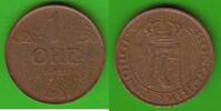 Norwegen 1 Öre Haakon VII. 1905-1957, seltener Jahrgang -