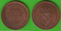 Baden 1 Kreuzer Friedrich I. 1856-1907, Fidelitas, toll erhalten -