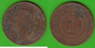 Straits Settlements 1 Cent Victoria 1837-1901 -